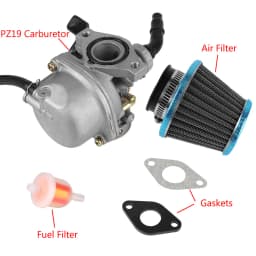 For 50cc 70cc 80cc 90cc 110cc 125cc ATV Dirt Pit Bike with 35mm Air Filter 19mm Carb PZ19 Carburetor Universal Fuel Filter