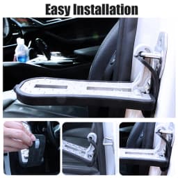 Extended Foldable Car Roof Rack Step Car Door Step Universal Latch Hook Auxiliary Foot Pedal Auto Rooftop Luggage Step Ladder