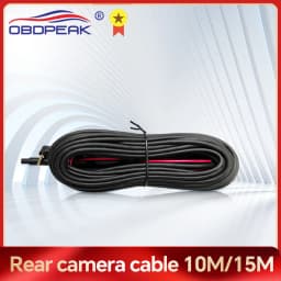 10/15Meters Dash Cam Cable Extension Cable Line Rear View 4 Pin AV Cable Camera Car DC12V Auto Electronics Accessories
