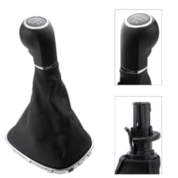 5 Speed Gear Shift Knob Gaitor Boot Manual PU Leather & Plastic For Opel Vauxhall Corsa D S07 E X15