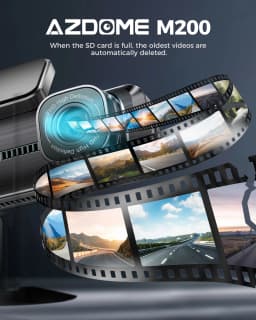 AZDOME Dash Cam M200 1080P FHD Wifi Car Camera English Voice Control Car DVR Night Vision G-Sensor 24H Parking Monitor