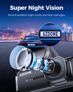 AZDOME Dash Cam M200 1080P FHD Wifi Car Camera English Voice Control Car DVR Night Vision G-Sensor 24H Parking Monitor