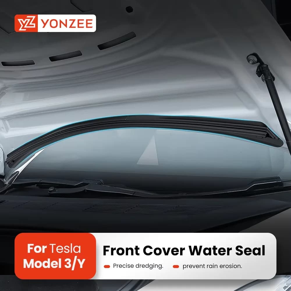 YZ Front Hood Dust Proof Seal Waterproof Strip For Tesla Model Y 3 Car Accessories Air inlet protective cover 2018-2023