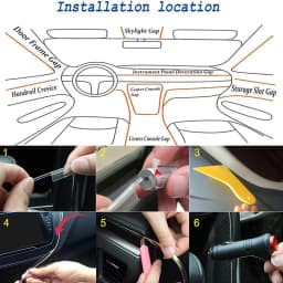 Car LED Interior Atmosphere Lights Universal RGB Ambient Light Optic Fiber APP Music Control Auto Decorative Neon Lamp