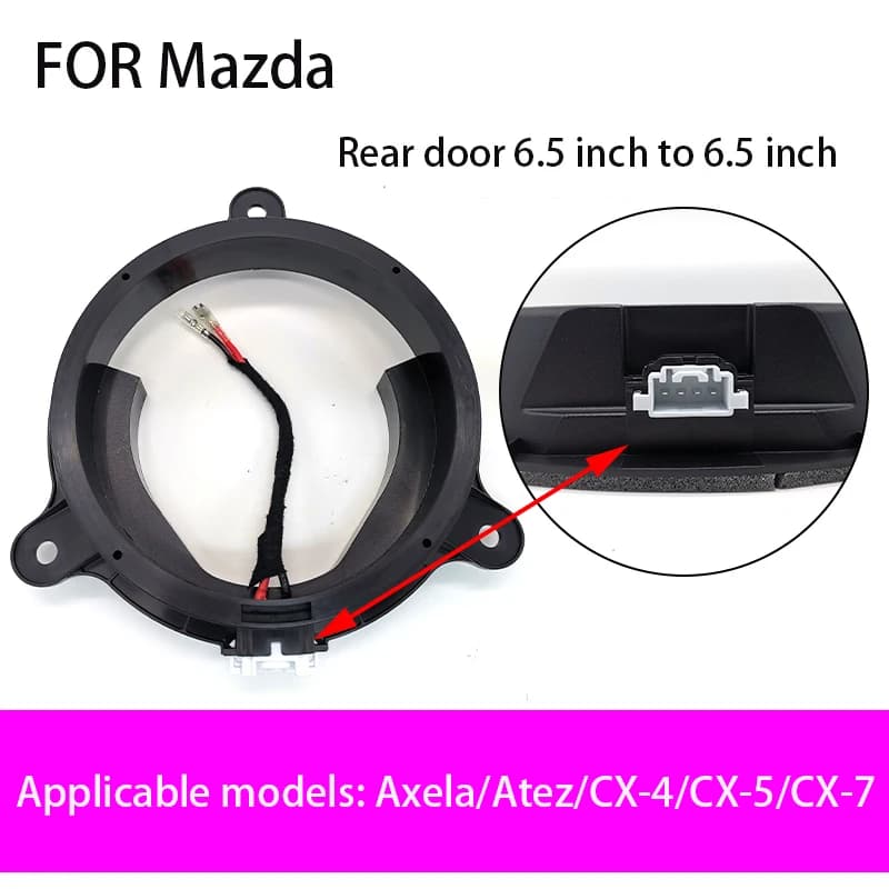 2pcs Audio Modification 6.5 Speaker Pad Washer Treble Bracket Adapter Mount for Mazda Atez Ankesaila CX-4 CX-5 CX7