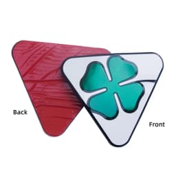 1 Pair Aluminum Fender Decoration Stickers Four Leafs Clover For Alfa Romoe Giulia Stelvio Exterior Stickers Car Accessories