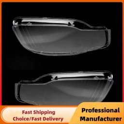 For Audi A4 B7 S4 RS4 2006 2007 2008 Front Headlight Lens Cover 1Pair Transparent Lampshade Clear Headlamp Cover Shell