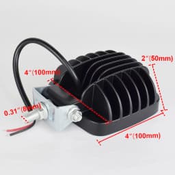4 inch LED Flood Light Excavator Squar Forklift Tractor Heavy Duty Blub Offroad 12V 24V 6240LM Agricultural vehicles 1