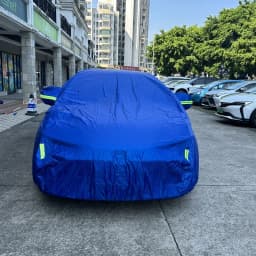 Car Cover Full Exterior Universal SUV/Sedan Full Outdoor Waterproof Sun Rain Snow Protection UV Car Zipper Design Blue