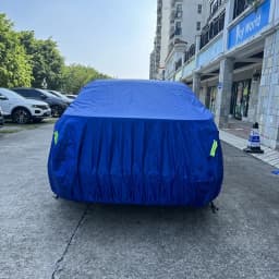 Car Cover Full Exterior Universal SUV/Sedan Full Outdoor Waterproof Sun Rain Snow Protection UV Car Zipper Design Blue