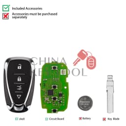 Xhorse Smart Key 4 Buttons for Chevrolet Style XSCL01EN XSCLN1EN Global Version