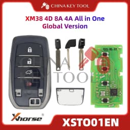 1PCS Xhorse XSTO01EN Global Version For Toyota XM38 Smart Key 4D 8A 4A All in One with Logo for VVDI Support Renew
