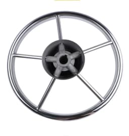 Boat Accessories Steering Wheel With Knob Stainless Steel 5 Spoke 25 Degree 11'' For Marine Yacht