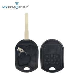 MYREMOTEKEY Remote Head Key 315Mhz HU101 Blade with 4D63 Chip for 2012-2019 Ford Fiesta Escape Focus C-Max Transit Connect
