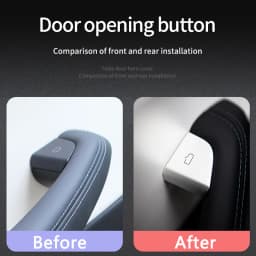 HEENVN Model Y Juniper 2025 2026 Car Open Door Button Stickers for Tesla Model 3 Highland Model YL Button Trim Protector Decals
