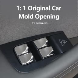 HEENVN Model Y Juniper 2025 2026 Car Open Door Button Stickers for Tesla Model 3 Highland Model YL Button Trim Protector Decals