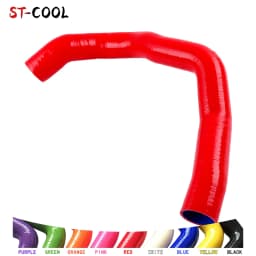 For Alfa Romeo 147 156 GT 1.9 JTD Turbo Upper & Lower To Intercooler Hard Silicone Hose 4Ply Red/Black/Blue/Green 1Pc Or 2Pcs