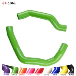 For Alfa Romeo 147 156 GT 1.9 JTD Turbo Upper & Lower To Intercooler Hard Silicone Hose 4Ply Red/Black/Blue/Green 1Pc Or 2Pcs