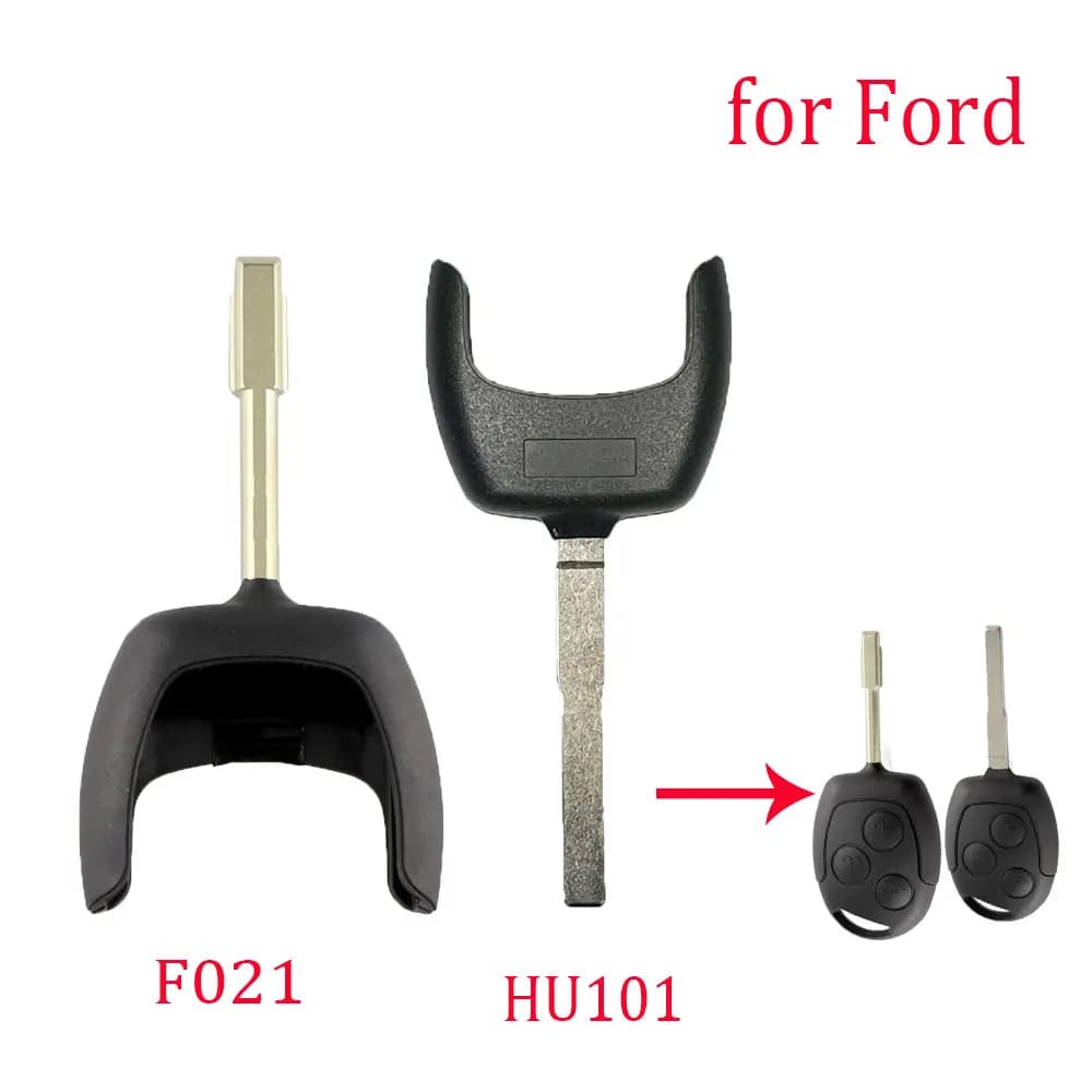 10pcs FO21 HU101 Fob Cover Case Key Blade Part for Ford Mondeo Focus 2 3 Festiva Fiesta Transit C-Max S-Max Car Remote Key Shell