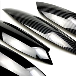 Gloss Black Headlights Modified Light Eyebrow Front Light Eeyebrow Trim Strip For VW Golf 5 GTI 2005 2006 2007