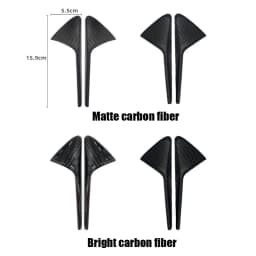 100% Real Carbon Fiber For Tesla 2021 2022 2023 Model Y 3 Fender Side Camera Protective Cover Accessories Glossy Matte Color