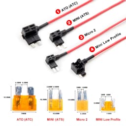 VIOFO TYPE-C HK4 Hardwire Kit With 8PCS Full Set Circuit Fuse Tap For A119MINI2/A229PLUS/A229PRO/A139/A139PRO/T130/WM1