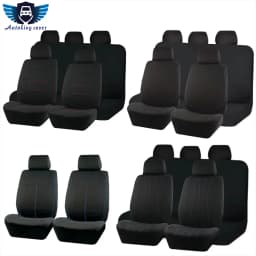 AUTOKING 4pcs/9pcs Universal Polyester Car Seat Cover Set Car Accessories Interior Fit For Most Car, Truck, SUV, or Van