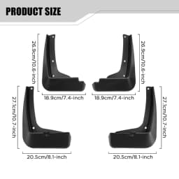 Custom Fit 4PCS Mud Flaps for Hyundai Tucson TL 2015 2016 2017 2018 2019 No Drilling Splash Guards Car Fender Accessories