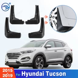 Custom Fit 4PCS Mud Flaps for Hyundai Tucson TL 2015 2016 2017 2018 2019 No Drilling Splash Guards Car Fender Accessories