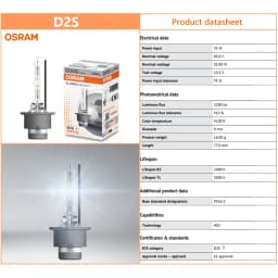 OSRAM Xenon HID CLASSIC D1S D2S D3S D4S Standard Lamps 66140 66240 66340 66440 CLC Original Car Head Light 4200K Warm White Pair