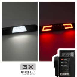 Smoked For RAM 1500 Pickup Truck 2019 2020 2021 2022 2023 2024 2025 LED High Level Third Brake Light White Cargo Roof Markers