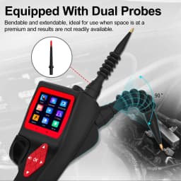 Topdiag P200 9V-30V P100-2M 12&24V Power Probe Automotive Electric Circuit Tester Relay Injector Activating Car Diagnostic Tool