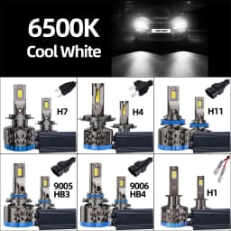 Infitary 160W H7 H4 LED Car Headlight High Power CANBUS Bulb H8 H9 H11 HB3 9005 HB4 9006 Lamp Double Copper Tube Lights for Auto