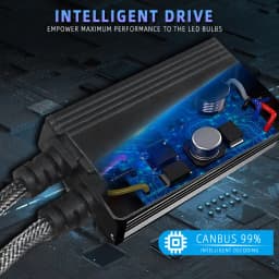 Infitary 160W H7 H4 LED Car Headlight High Power CANBUS Bulb H8 H9 H11 HB3 9005 HB4 9006 Lamp Double Copper Tube Lights for Auto