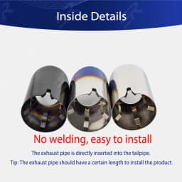 4 Pcs Exhaust Tips For BMW F87 M2 M2C F80 M3 F82 F83 M4 F10 M5 F12 F13 M6 Stainless Car Accsesories Muffler Tail Tips Modify