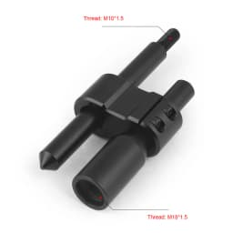 M10*1.5 Car Aluminum H Type Shift Knob Extension Adjustable Extender Gear Shifter With Three Adapters BX102604