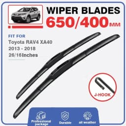 Front Rear Wiper Blades Set For Toyota RAV4 XA40 2013 - 2018 Window Windscreen Windshield Brushes Cutter 26"+16"+10" RAV 4 40