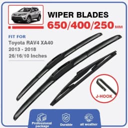 Front Rear Wiper Blades Set For Toyota RAV4 XA40 2013 - 2018 Window Windscreen Windshield Brushes Cutter 26"+16"+10" RAV 4 40