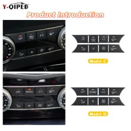 The Air Conditioning Window Radio Repair Button for Mercedes Benz C-Class GLK CLS ML GLE GLS Cap Replacement Accessory Tool W204