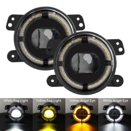 4 Inch Round LED Front Driving Fog Lights for Grand Cherokee 2011-2013/Wrangler JK 2007-2018