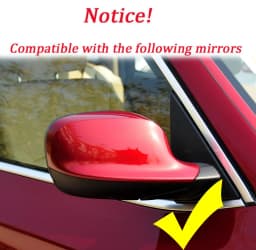 For BMW X1 E84 X3 F25 2010 2011 2012 2013 Pre-LCI High quality smooth black car rearview mirror cover side wing mirror cover