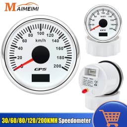 52MM Digital GPS Speedometer Gauge+Antenna Odometer 7 Color Backlight Universal for 12V 24V Car Boat Marine Motorcycle Yacht