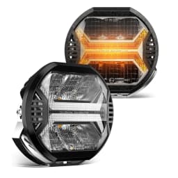 Superbright Offroad Spot Work Light 12v 24v LED Light Bar 6000K Drl White & Amber Light for Car SUV 4x4 Boat ATV LED Headlights