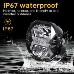 Superbright Offroad Spot Work Light 12v 24v LED Light Bar 6000K Drl White & Amber Light for Car SUV 4x4 Boat ATV LED Headlights