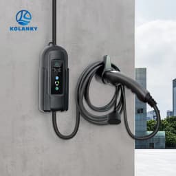 EV Charger Type 2 Plug Holder Wallbox Bracket With Cable Twining Hook Electric Vehicle Accessories