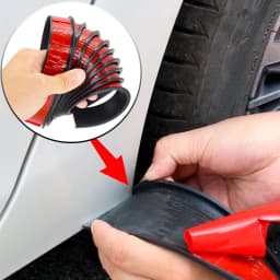 Car Fender Flares Wheel Arch Guard Trim Moulding Strip Eyebrow Lip Anti Scratch Mudflaps Universal Rubber Seal Protector Styling