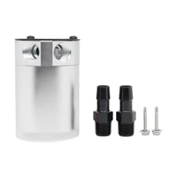 Universal 300ml Oil Catch Can Compact Baffled 2-Port Aluminum Reservoir Oil Catch Tank Fuel Tank Two Hole Breathable Kettle