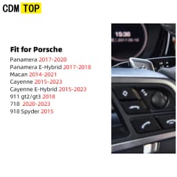 Car Steering Wheel Shift Paddle for Porsche Macan Panamera Cayenne Carrera 911 718 991 Spyder 918 Cayman Gear Extend Shifters