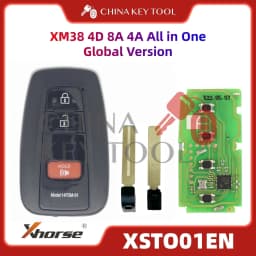 1PCS Xhorse XSTO01EN Global Version For Toyota XM38 Smart Key 4D 8A 4A All in One with Logo for VVDI Support Renew