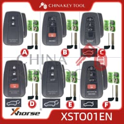 1PCS Xhorse XSTO01EN Global Version For Toyota XM38 Smart Key 4D 8A 4A All in One with Logo for VVDI Support Renew